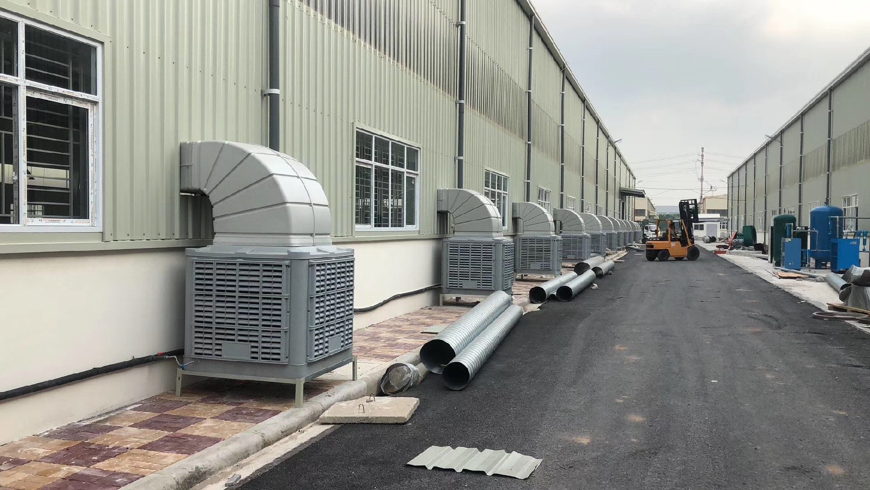 中山某家具厂水帘环保空调安装案例